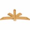 Ekena Millwork Davenport Rough Sawn Timber Gable Bracket, Western Red Cedar, 72"W x 36"H x 4"D x 6"F, 12/12 Pitch GBW072X36X0406DAV00RWR - alternate 5